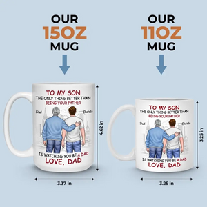 Proud Of You - Personalized Custom Mug - Father's Day Gift For Son, Grandson