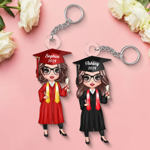 Class Of Senior Graduation Gift - Personalized Acrylic Keychain - Gift For Her, Daughter, Grad Ceremony, Commencement