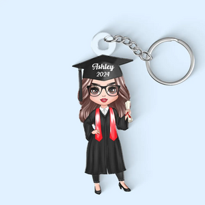 Class Of Senior Graduation Gift - Personalized Acrylic Keychain - Gift For Her, Daughter, Grad Ceremony, Commencement