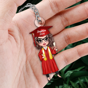 Class Of Senior Graduation Gift - Personalized Acrylic Keychain - Gift For Her, Daughter, Grad Ceremony, Commencement