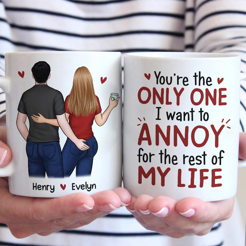 I Promise To Always Be By Your Side - Personalized Custom Mug - Anniversary, Vacation, Funny Gift For Couples, Family