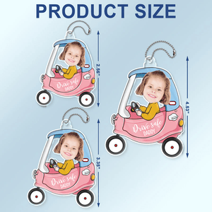 Custom Photo Drive Safe Daddy - Personalized Acrylic Car Hanger - Father's Day Gift for Dad, Papa, Grandpa, Daddy, Dada - Suzitee Store