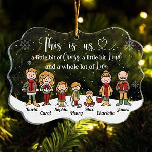 This Is Us - Personalized Medallion Acrylic Ornament - Gift for Him/Her, Besties, Friends, Sister/Brother, Family Members