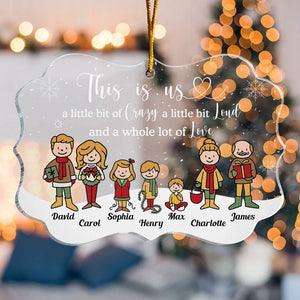 This Is Us - Personalized Medallion Acrylic Ornament - Gift for Him/Her, Besties, Friends, Sister/Brother, Family Members