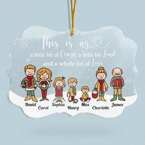 This Is Us - Personalized Medallion Acrylic Ornament - Gift for Him/Her, Besties, Friends, Sister/Brother, Family Members