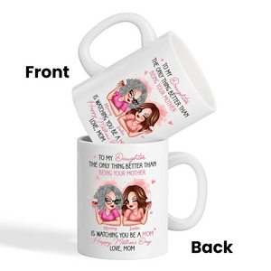 To My Daughter From Mom Happy Mother's Day - Personalized Custom Mug - Mother's Day Gift For Daughter