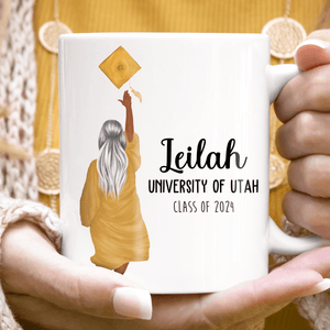 I'm So Done With This BS - Personalized Printed Mug - Graduation Gifts, Presents & Ideas For Her, Grad Ceremony, Commencement, Convocation, College & Uni University - Suzitee Store