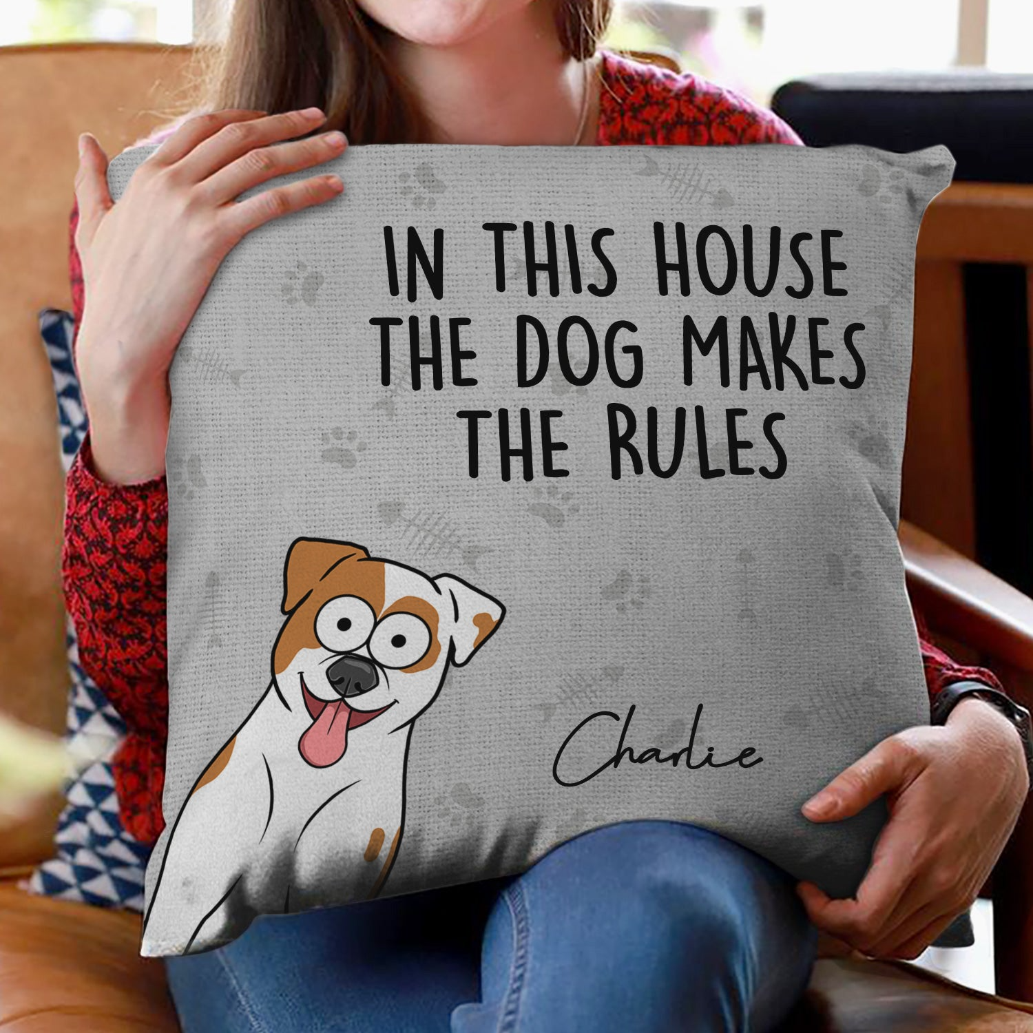 We Rule The House Dog Cat Version - Personalized Custom Pillow - Gift for Dog Lovers, Cat Lovers, Pet Lovers