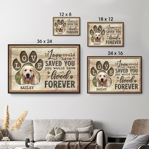 Custom Photo Memorial You Would Have Lived Forever | Personalized Sympathy Gifts for Pet Lovers, Dog Mom, Dog Dad, Cat Mom, Cat Dad | Poster