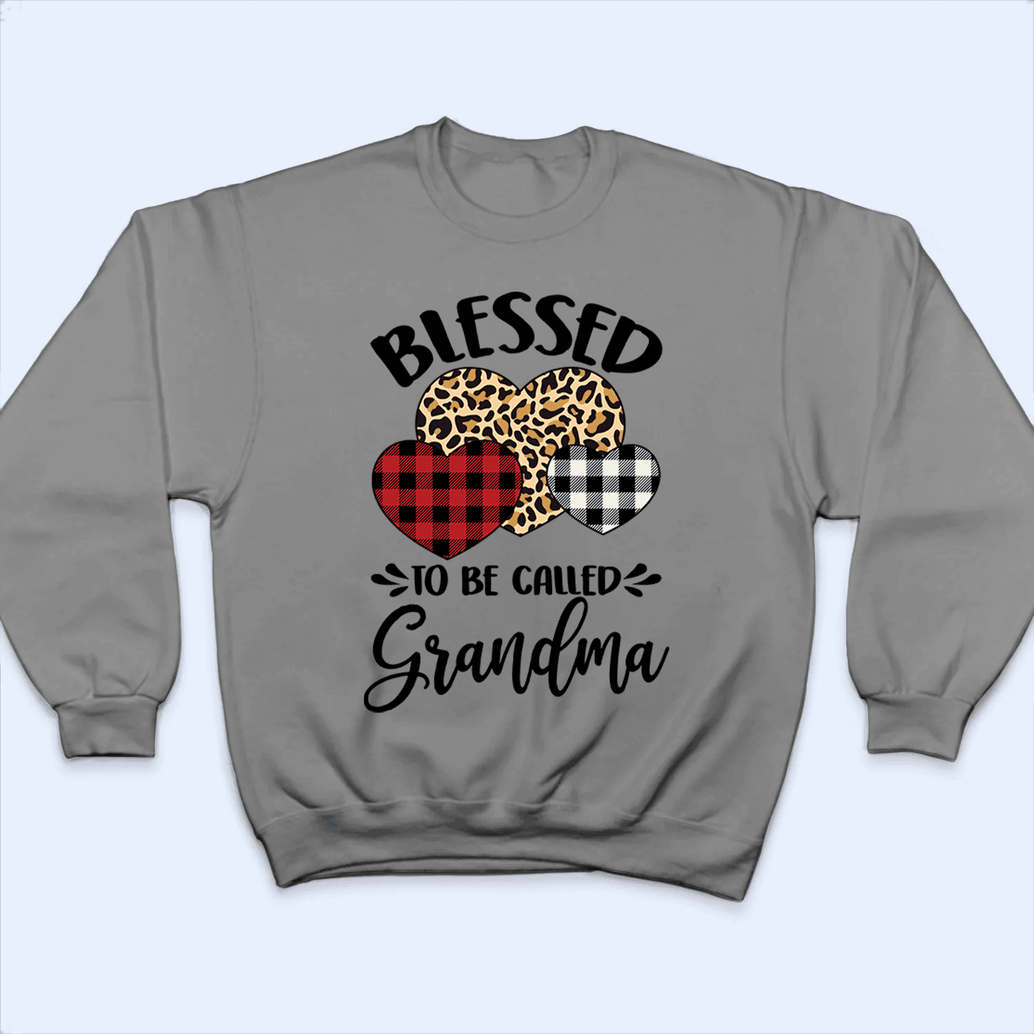 Blessed To Be Called Grandma - Personalized Custom T Shirt - Gift for Grandma/Nana/Mimi, Mom, Wife, Grandparent - Suzitee Store