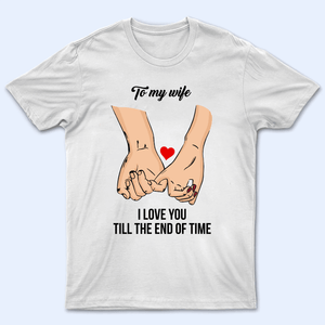 Couple Hand Valentine's Day - Personalized Custom T Shirt - Gift for Grandma/Nana/Mimi, Mom, Wife, Grandparent - Suzitee Store