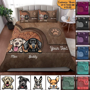 Dog Personalized Bedding Set - Gift For Dog Lovers, Dog Mom, Dog Dad, Dog Owner Gift