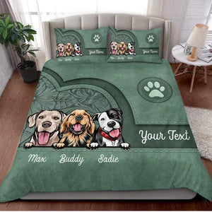 Dog Personalized Bedding Set - Gift For Dog Lovers, Dog Mom, Dog Dad, Dog Owner Gift