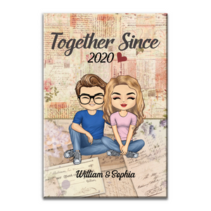 Together Since Husband Wife - Personalized Poster/Canvas Print - Gift For Her/Him, Husband/Wife, Couples on Anniversary, Valentine's Day