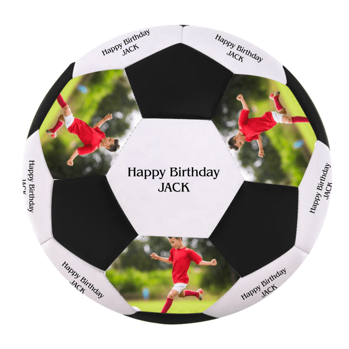 Custom Photo Soccer Ball For Child - Personalized Gift For Soccer Players, Kids, Grandkids, Son/Daughter