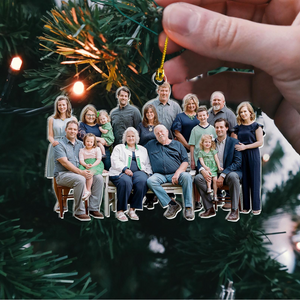 Custom Photo Christmas Ornament, Personalized Ornament, Custom Family Photo Ornament, Acrylic Picture Ornament, Family Ornaments