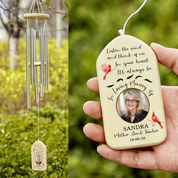 Personalised Photo wind chime | Photo engrave | Family Quote | Custom Photo Gift | Custom text cheapest Gifts gift for who have everything