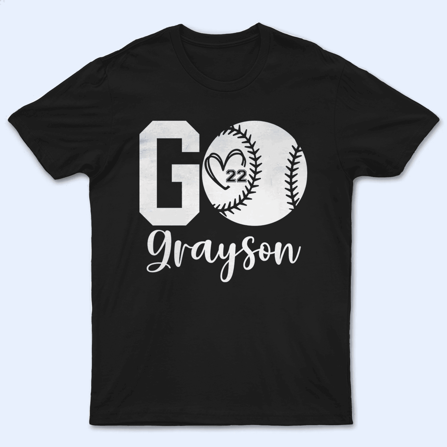 GO Baseball Cheer Mom - Baseball/ Softball Cheers Personalized Custom T Shirt - Birthday, Loving, Funny Gift for Grandma/Nana/Mimi, Mom, Wife, Grandparent - Suzitee Store