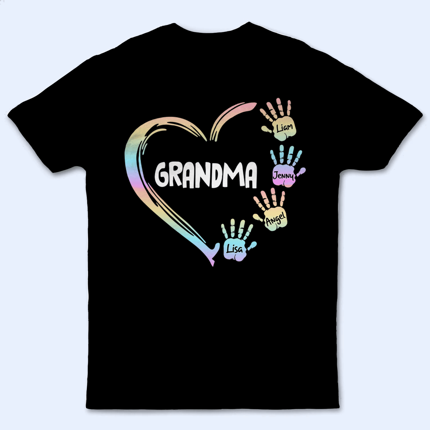 Grandma Heart Element - Personalized Custom T Shirt - Birthday, Loving, Funny Gift for Grandma/Nana/Mimi, Mom, Wife, Grandparent - Suzitee Store