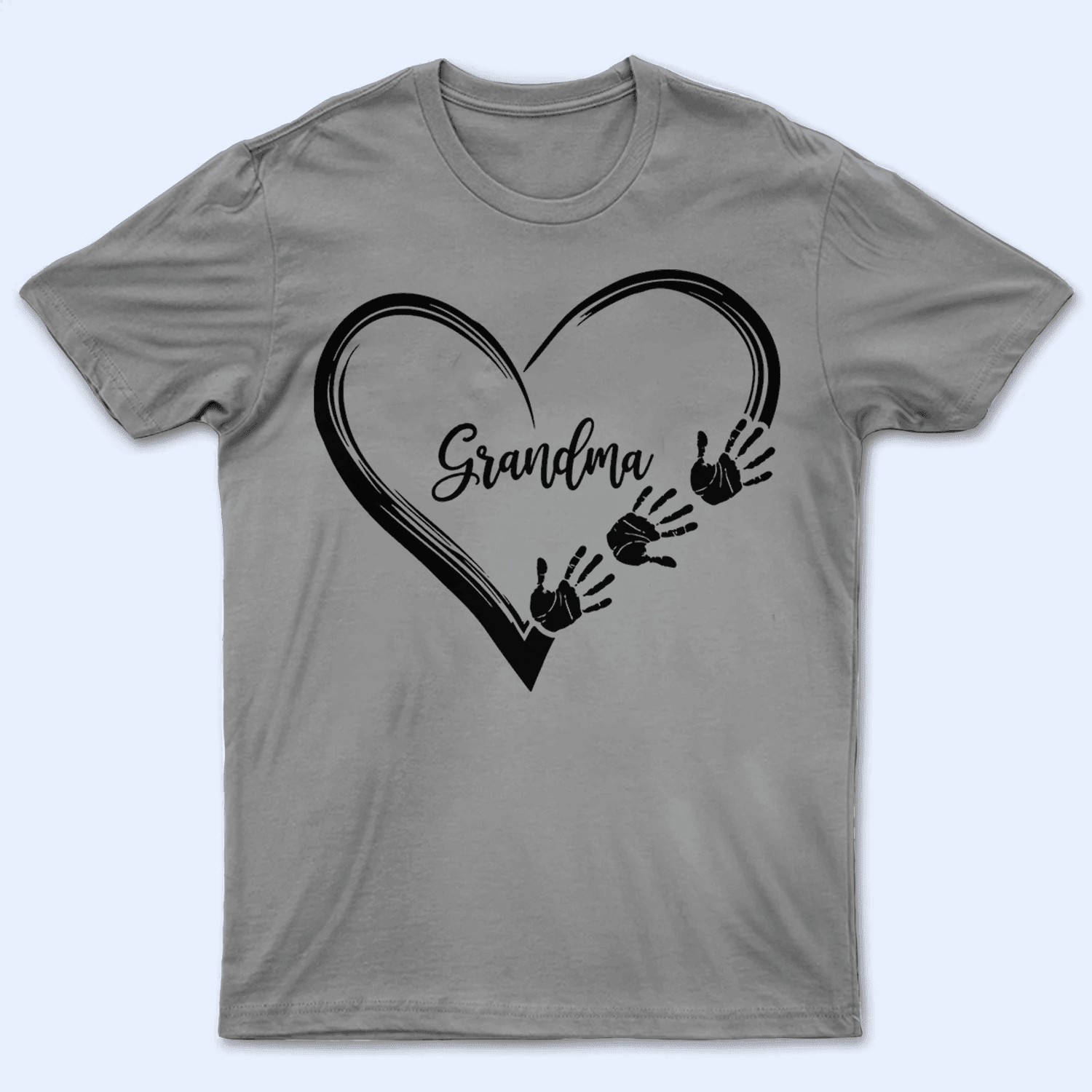 Heart Hand Grandma - Personalized Custom T Shirt - Birthday, Loving, Funny Gift for Grandma/Nana/Mimi, Mom, Wife, Grandparent - Suzitee Store