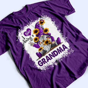 I Love Being A Grandma Gnome - Personalized Custom T Shirt - Birthday, Loving, Funny Gift for Grandma/Nana/Mimi, Mom, Wife, Grandparent - Purple - Suzitee Store