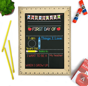 First Day of School Sign, Back to School Chalkboard, Kindergarten Sign, Personalized Sign, Dry Erase Board, Reusable Chalkboard Sign