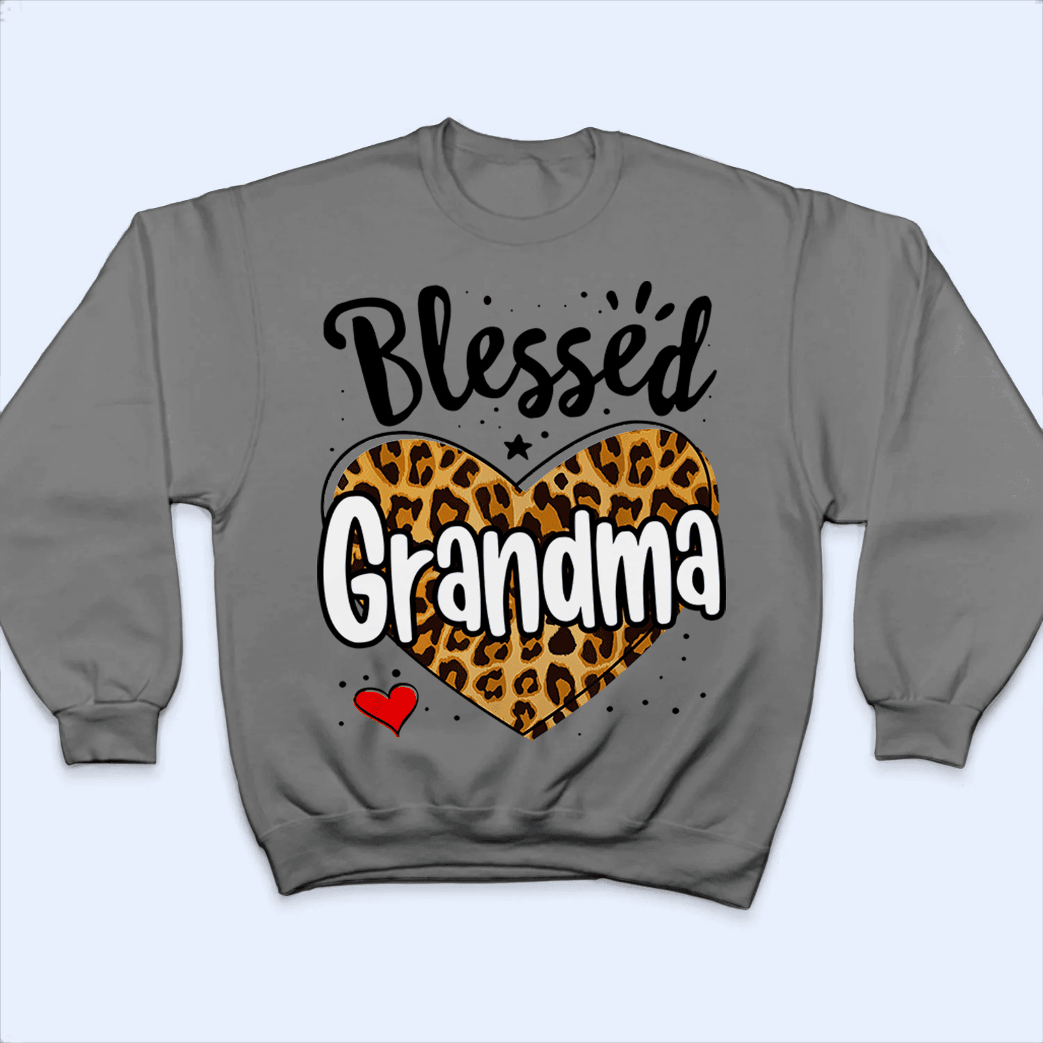 Leopard Blessed Grandma - Personalized Custom T Shirt - Birthday, Loving, Funny Gift for Grandma/Nana/Mimi, Mom, Wife, Grandparent - Suzitee Store