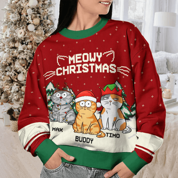 Meowy catmas sweater hotsell