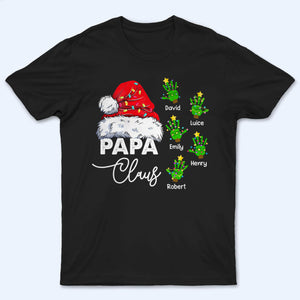 Grandpa Christmas Papa Claus - Personalized Custom T Shirt - Christmas Gift for Grandma/Grandpa, Grandparent