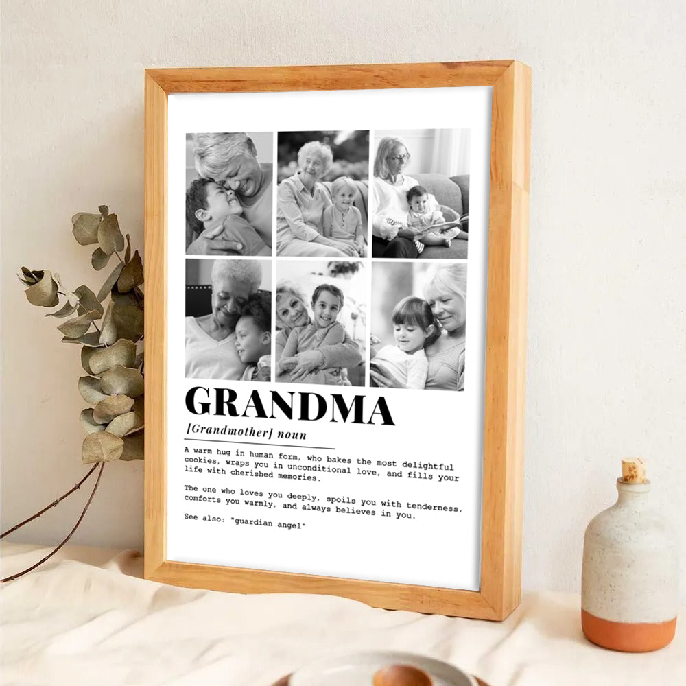 Custom Photo Grandma Definition - Personalized Poster/Canvas - Mother's Day Gift For Grandma, Grandmother, Nana