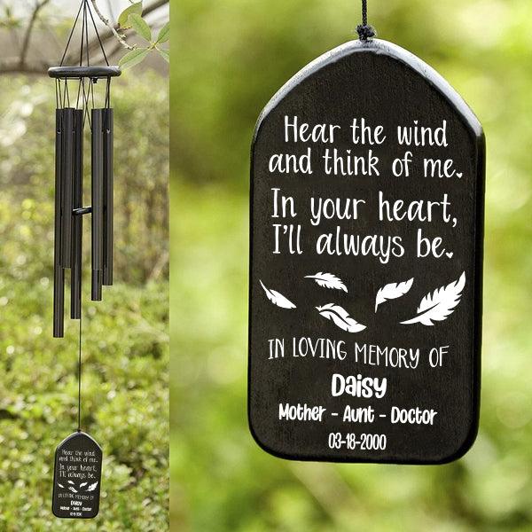 Outlets Personalised Photo wind chime | Photo engrave | Family Quote | Custom Photo Gift | Custom text Gifts gift for who have everything