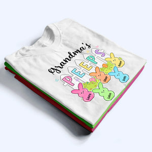 Grandma Peeps Easter - Personalized Custom T Shirt - Gift for Grandma/Grandparent