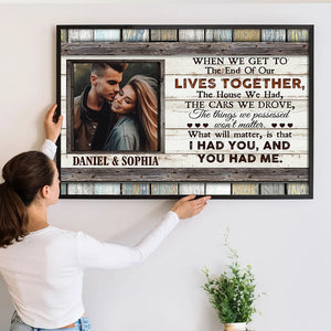 The End Of Our Lives Together - Personalized Poster/Canvas - Gift For Her/Him, Husband/Wife, Couples on Anniversary, Valentine's Day