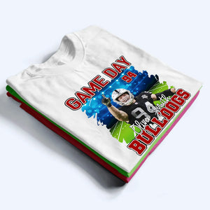 Custom Photo Football Game Day - Personalized Custom T Shirt - Gift For Football Player Football Lovers