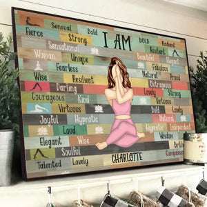 I Am Yoga Girl - Personalized Horizontal Poster - Gift For Yoga Lovers, Mental Health Gifts