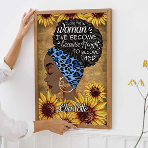 I Am The Storm - Personalized Poster/Canvas Print - Gift for Black Woman, Black Girl, African American, Black History Month, Juneteenth