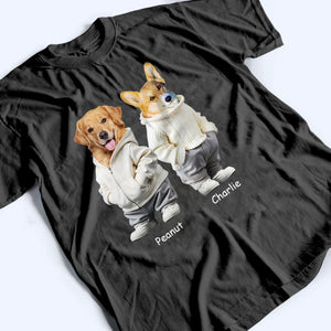 Custom Photo Cute Dog - Personalized Custom T Shirt - Gift For Dog Lovers, Pet Lovers, Dog Mom, Dog Dad