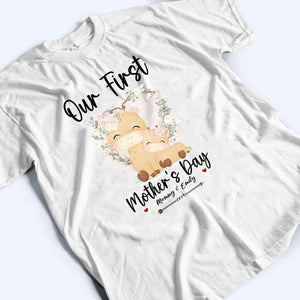 Our First Mother's Day - Personalized Custom T Shirt - Gift for Mom & Baby, Mother's Day Gift - Suzitee Store