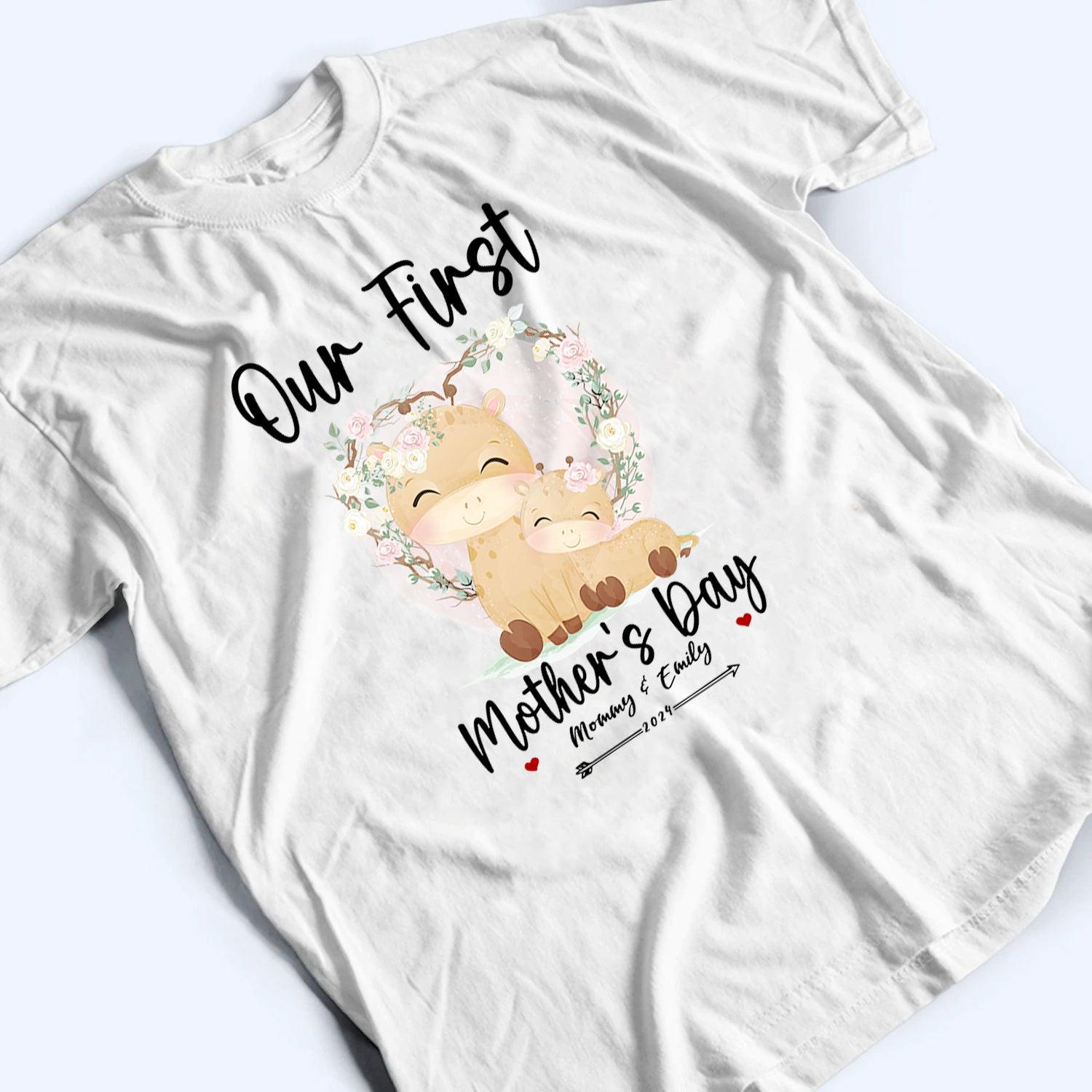 Our First Mother's Day - Personalized Custom Youth Shirt - Gift for Mom & Baby, Mother's Day Gift - Suzitee Store