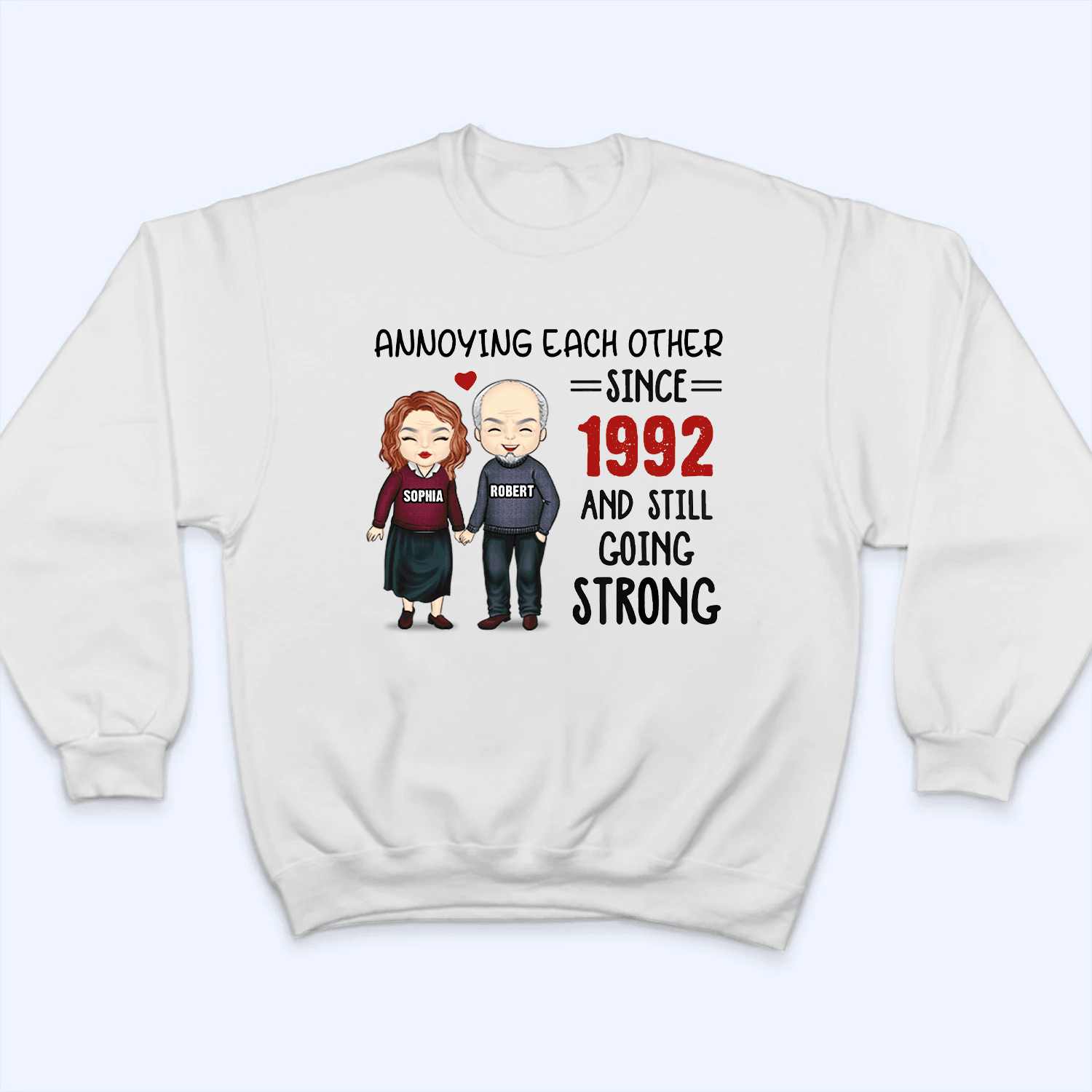 Annoying Each Other, Still Going Strong - Personalized Custom T Shirt - Gift For Boyfriend, Girlfriend, Her, Him, Couples | Best for Anniversary, Valentine, Engagement