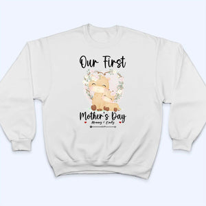 Our First Mother's Day - Personalized Custom T Shirt - Gift for Mom & Baby, Mother's Day Gift - Suzitee Store