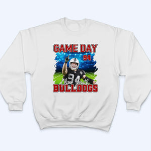 Custom Photo Football Game Day - Personalized Custom T Shirt - Gift For Football Player Football Lovers