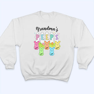 Grandma Peeps Easter - Personalized Custom T Shirt - Gift for Grandma/Grandparent