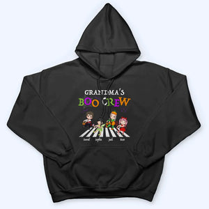 Halloween Grandma's Boo Crew - Personalized Custom T Shirt - Halloween Gift for Grandma/Nana/Mimi, Mom, Wife, Grandparent