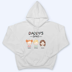 Daddy Gang With Grandkids - Personalized Custom T Shirt - Gift For Dad/Father/Husband