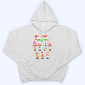 Grandma's Cookie Crew - Personalized Custom T Shirt - Christmas Gift For Grandma/Nana/Mimi, Mom, Wife, Grandparent