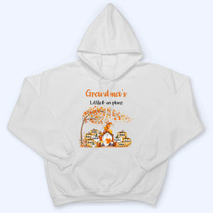 Grandma's Little Pumpkins - Personalized Custom T Shirt - Fall Season Gift for Grandma/Nana/Mimi, Mom, Wife, Grandparent