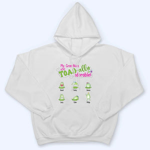 My Grandkids Toad-ally Adorable - Personalized Custom T Shirt - Gift for Grandma/Nana/Mimi, Mom, Wife, Grandparent