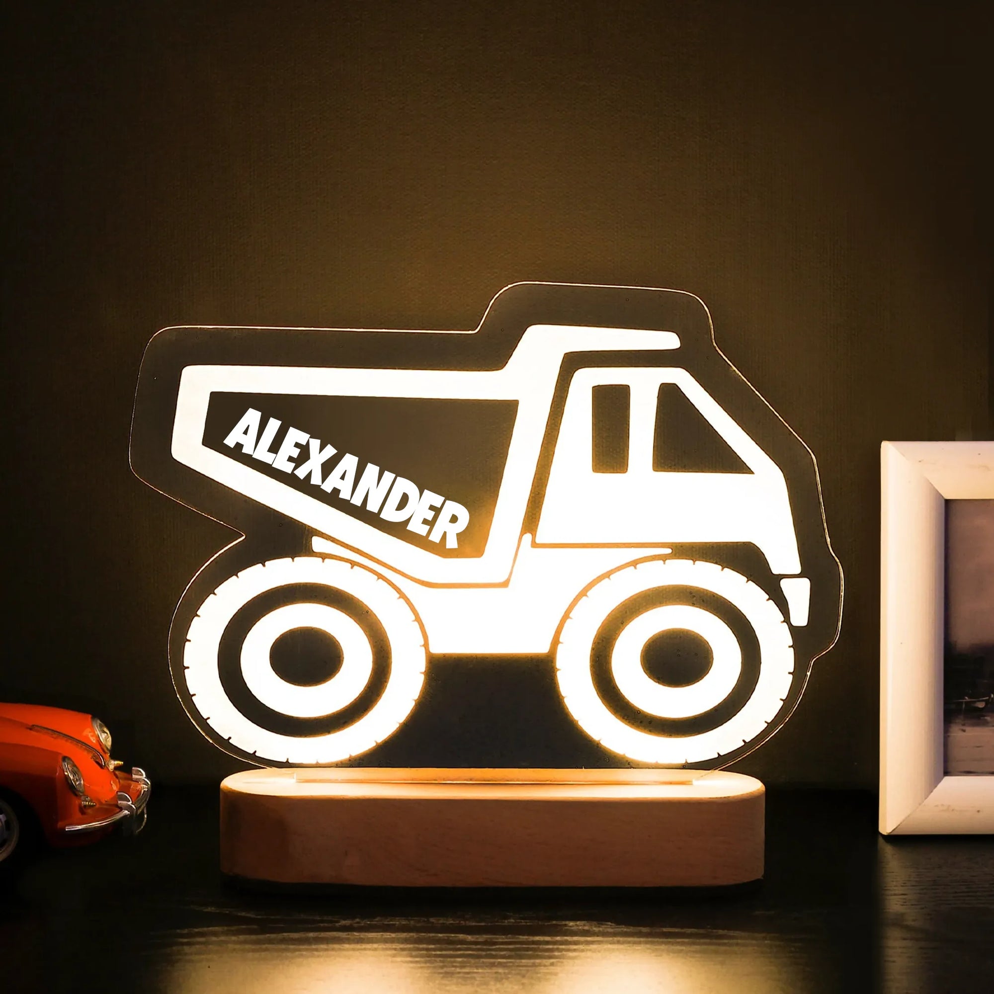 Custom Gifts for Son, Grandson, Boys - Personalized Train Night Light - Birthday Gift for Kids, Children, Grandchildren, Little Boys | Bedroom