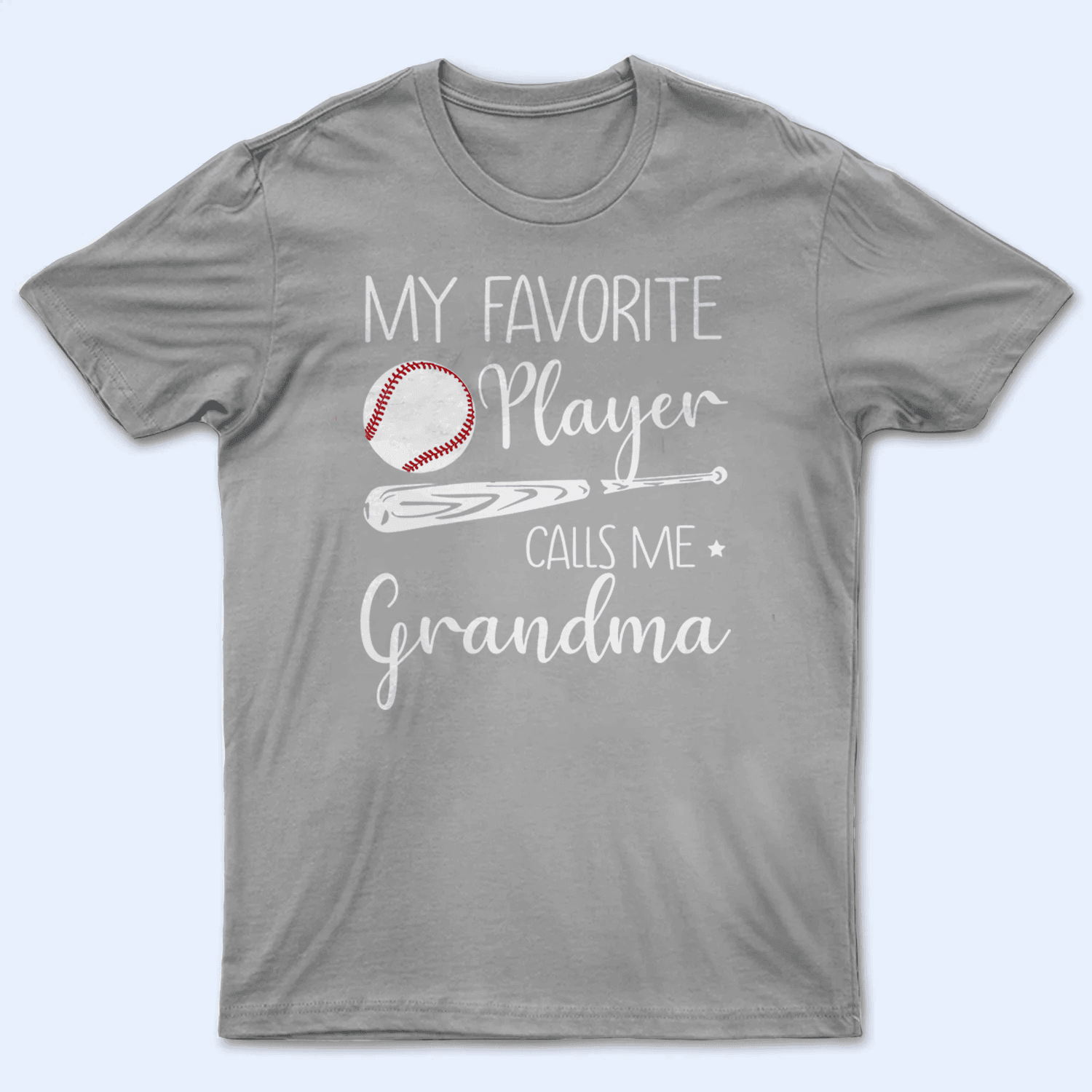 My Favorite Player Calls Me Grandma - Personalized Custom T Shirt - Birthday, Loving, Funny Gift for Grandma/Nana/Mimi, Mom, Wife, Grandparent - Suzitee Store